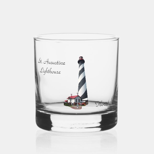 À Whisky Verre de roche du phare de St. Augustine (Recto)