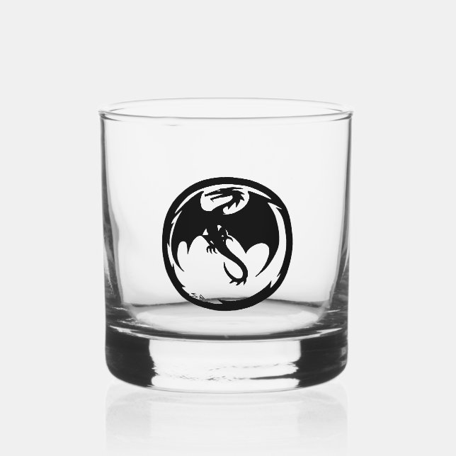 À Whisky Verre de roches Dragon Noir (Recto)