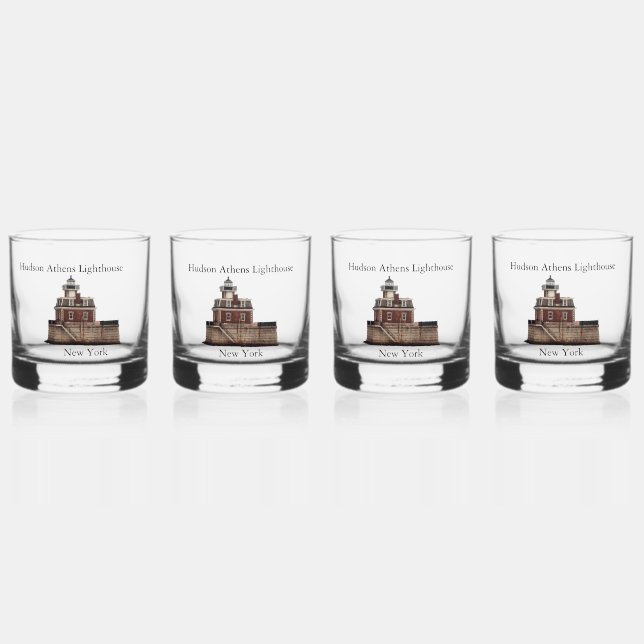 À Whisky Verre du phare d'Hudson Athens (Recto)