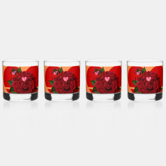 À Whisky Verre Floral Élégant Vaisselle Conception Vintage