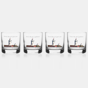 À Whisky Verre Harbour Beach Lighthouse