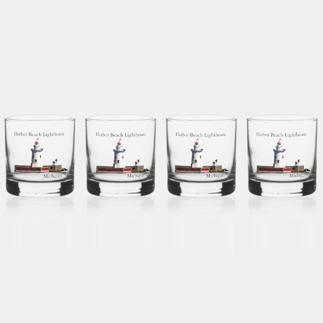 À Whisky Verre Harbour Beach Lighthouse (Recto)