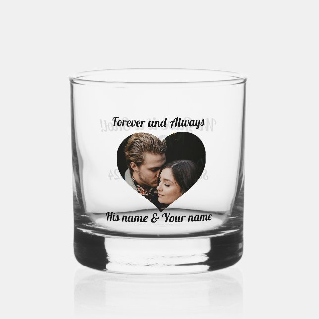 À Whisky Verre Liqueur et Whiskey personnalisé pour les cou (Recto)