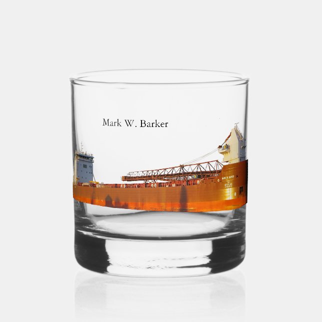 À Whisky Verre Mark W. Barker (Recto)