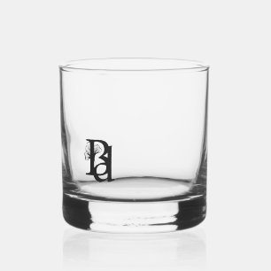 À Whisky Verre Whiskey Abstrait Art noir Blanc Or