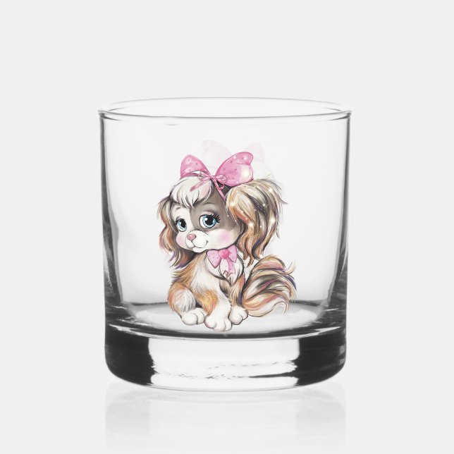 À Whisky Verre Whiskey Chiot (Recto)