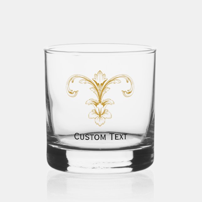 À Whisky Verre Whiskey de message personnalisé (Recto)