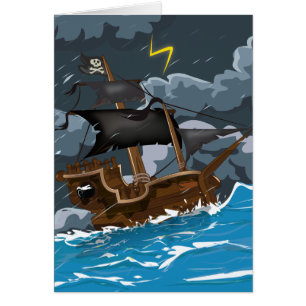AAAR ! Vieux bateau pirate dans la tempête