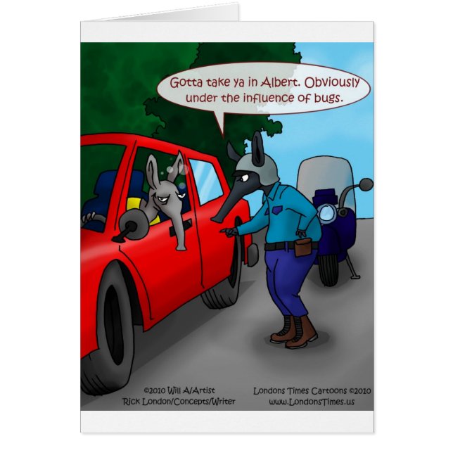 Aardvark Conduit Tout En Achetant Drôle Tee - shir (Devant)