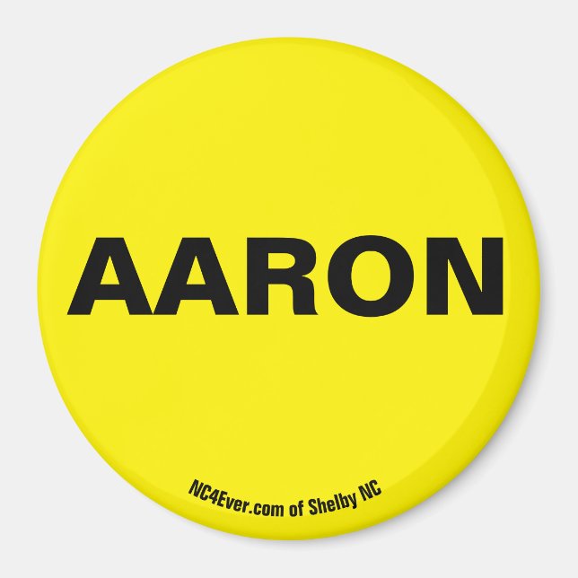AARON Aimant jaune (Devant)