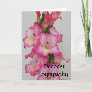 AB carte florale de la sympathie la plus profonde