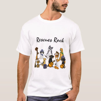 AB secourt le T-shirt de roche
