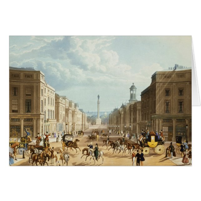 Abaissez la rue de régent, pub. par Ackermann, (Devant horizontal)