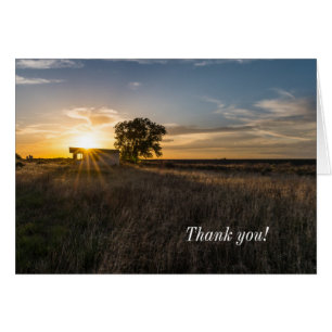 Abandon du Carte de remerciements couché de soleil