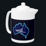 Abandonner<br><div class="desc">Une simple silhouette blanche d'un traîneau à chiens et de la Croix du Sud superposée sur une carte bleue de l'Australie. Tout sur un arrière - plan de starfield. Qui l'aurait nié ? Il se déplace à l'envers à Oz. Le traîneau à chiens est très populaire en Australie. Au Mont...</div>