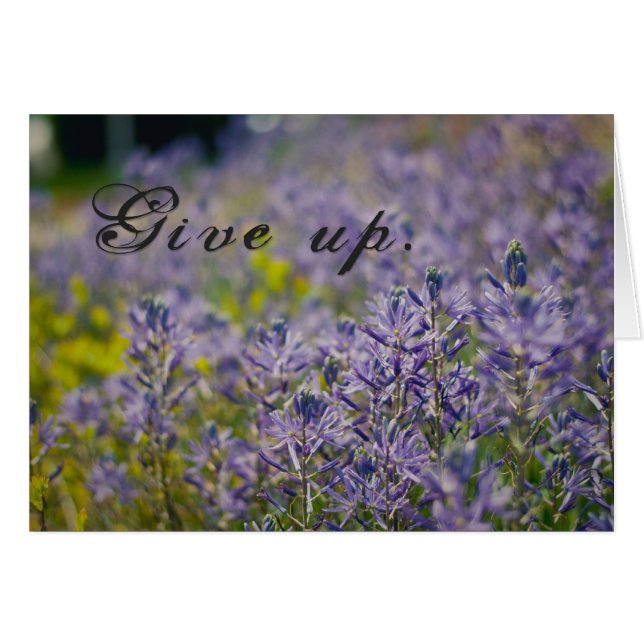 Abandonner (Devant horizontal)