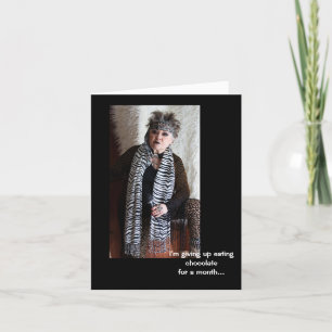 Abandonner le chocolat pendant un mois Carte de vo