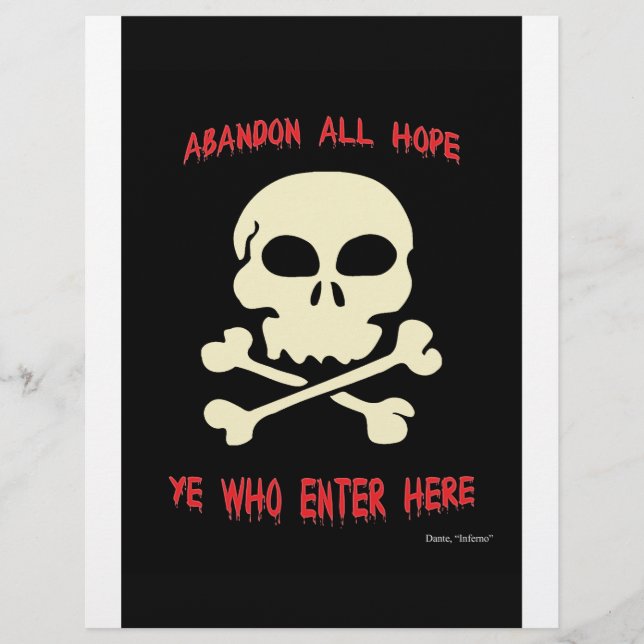 Abandonnez tous les espoirs que vous qui entrez ic (Devant)