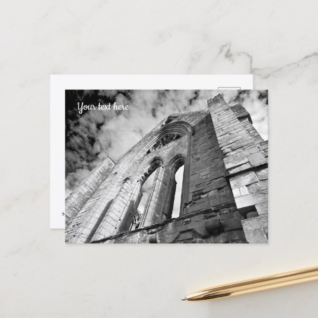 Abbaye de Sweetheart, carte postale d'Écosse (Devant/Arrière en situation)