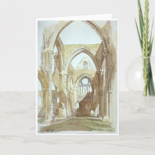 Abbaye de Tintern - carte de voeux (Devant)