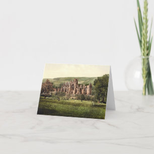 Abbaye melrose, carte de note de l'Ecosse