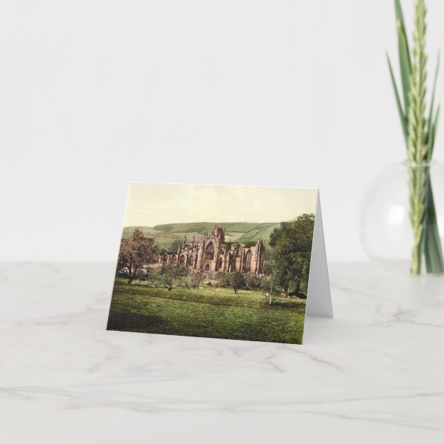 Abbaye melrose, carte de note de l'Ecosse (Devant)