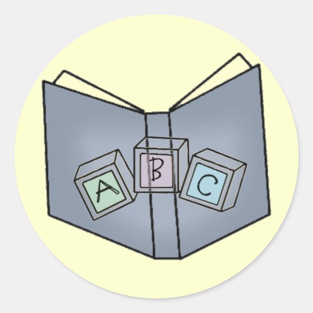 ABC Blocks Livre Stickers amusants (Devant)