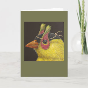 Abe la carte de voeux goldfinch