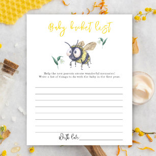 Abeille à l'aquarelle - Liste de choses à faire po