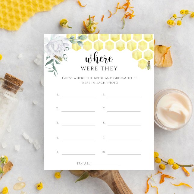 Abeille aquarelle - Où était leur jeu de mariage (Créateur téléchargé)