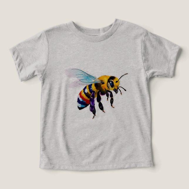 Abeille Bourdon Occupée Abeille Avec Des Ailes Iri (Design Recto)