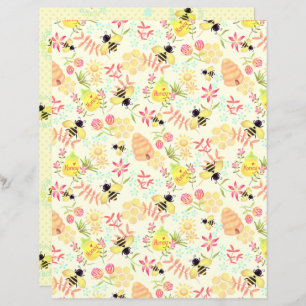 Abeille de miel jaune