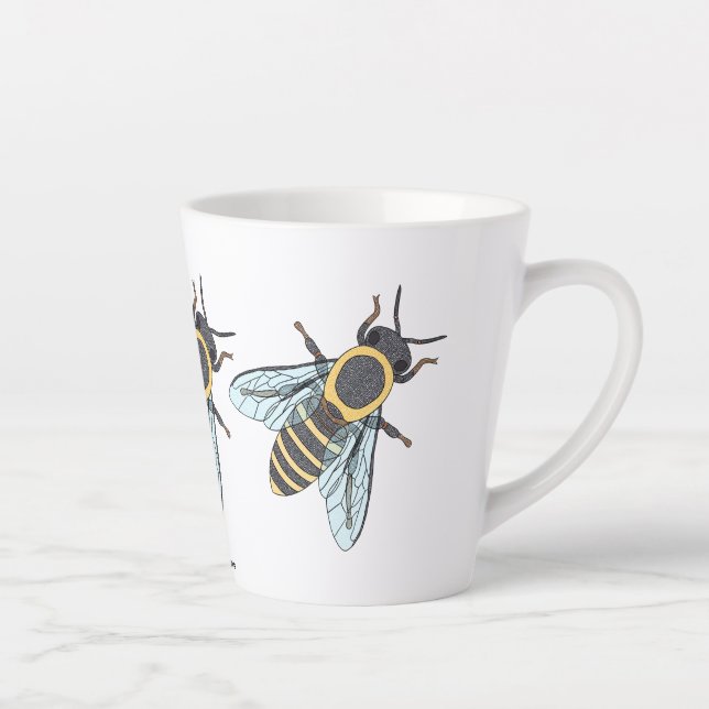 Abeille domestique (petite) - Mug Latte (Droite)
