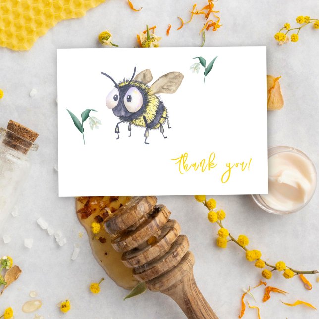 Abeille en aquarelle - merci (Créateur téléchargé)