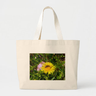 Abeille et pissenlit grand sac fourre-tout