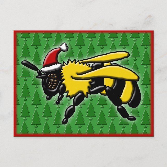 Abeille joyeuse, carte postale (Devant)