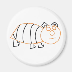 Abeille Magnet rond