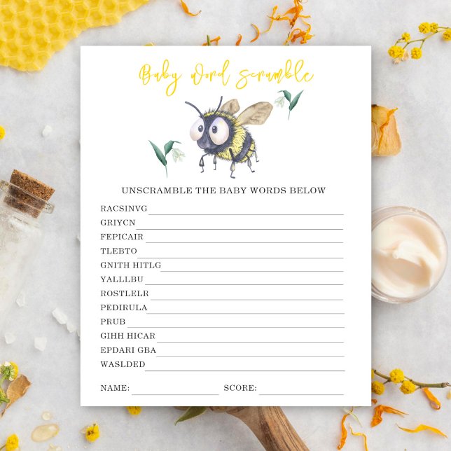 Abeille - Mélange de mots pour bébé (Créateur téléchargé)