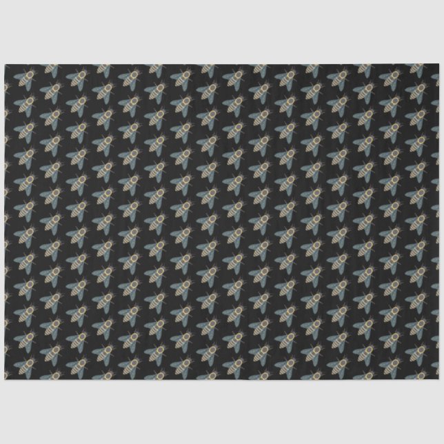 Abeille (noire) - Papier de soie (Recto)
