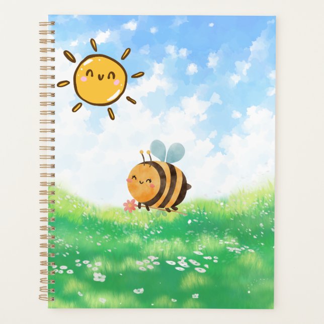 Abeille Occupée Sous le Ciel Bleu (Devant)