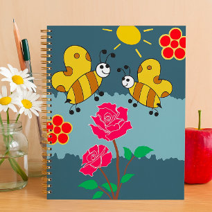 Abeilles Et Fleurs Planificateur Spiral