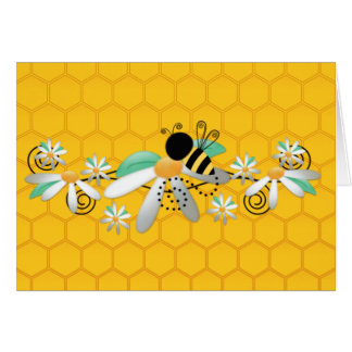Abeilles et marguerites de nid d'abeilles