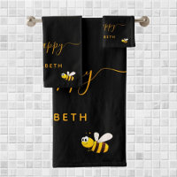 Abeilles noires joyeux bosse abeilles doux miel mo