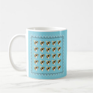 Abeilles sur Mug Bleu