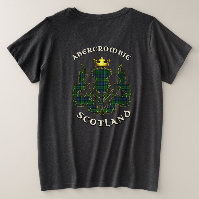 Abercrombie Clan Badge & Tartan avec devise (Design dos)