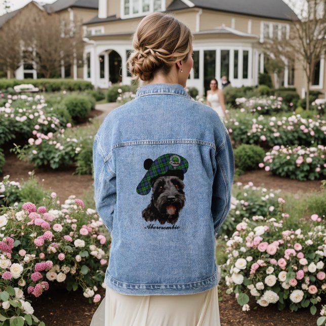 Abercrombie Scottie Dog Personnalisé Denim Veste (Mariage Retour)