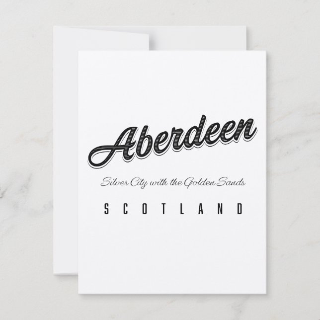 Aberdeen "Ville d'argent avec les sables d'or" (Devant)
