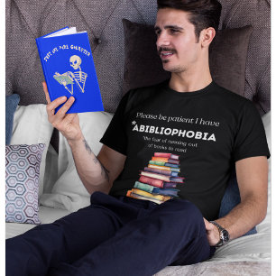 Abibliophobia livre amateurs peur livre T-shirt