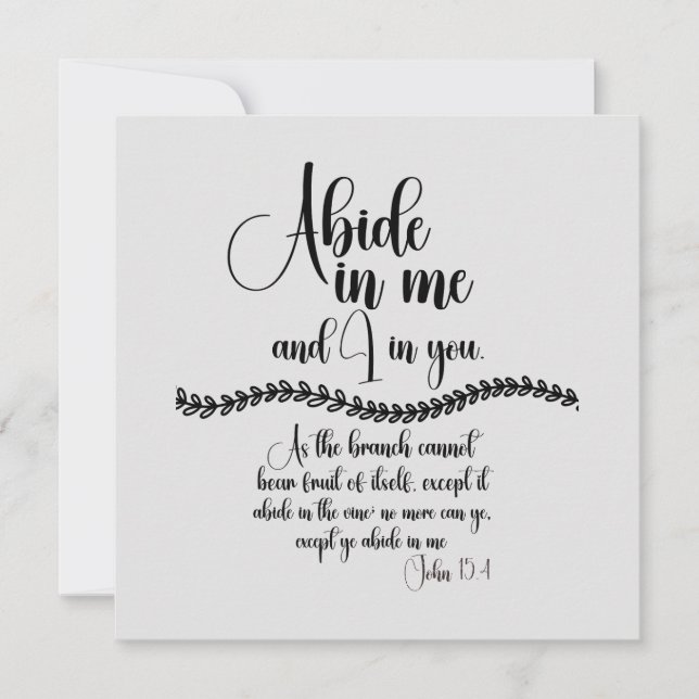 Abide in Me Bible Verse (Devant)