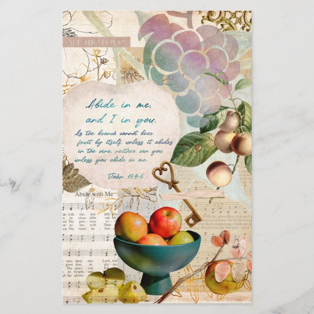 Abide in Me Fruitative Faith Art Journal (Devant)